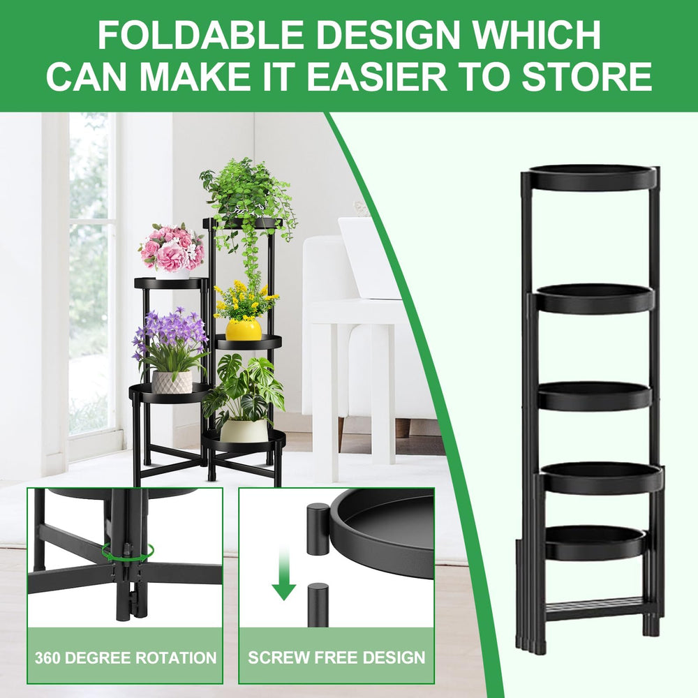 Close-up of Atpddpey Plant Stand's adjustable legs