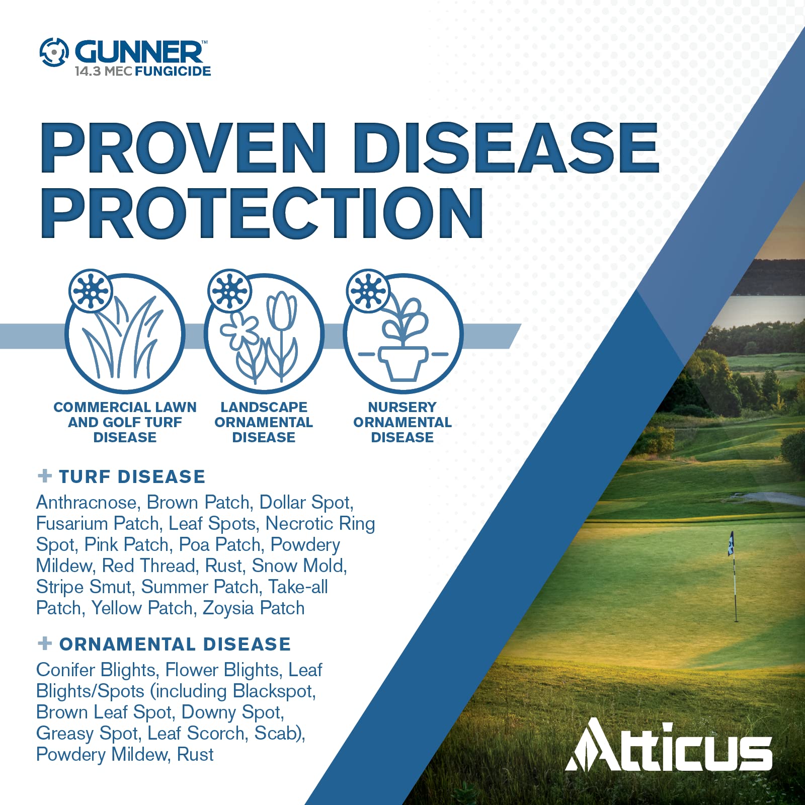 Close-up of Atticus Gunner 14.3 MEC Fungicide label