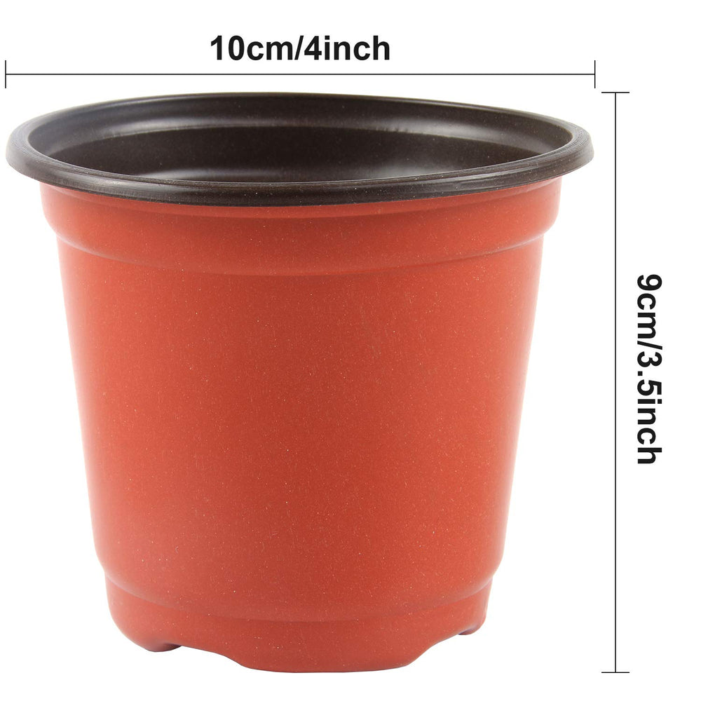 Close-up of Augshy 4-Inch nursery pot with drainage holes