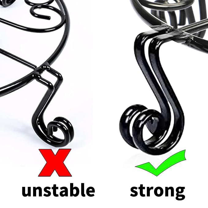 Close-up of Autopromake iron plant stand design