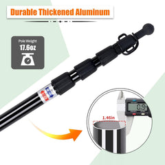 Close-up of AYAMAYA Tarp Pole showing adjustable length