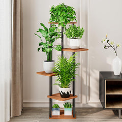 Close-up of AZERPIAN 5 Tier Tall Plant Stand materials
