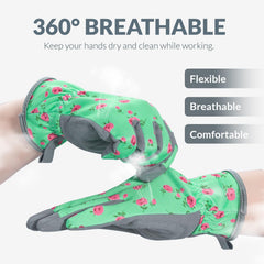 Close-up of Baidast Gardening Gloves showing anti-slip palms