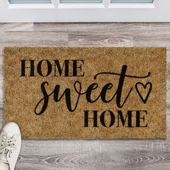 Close-up of Barnyard Designs Home Sweet Home Doormat texture