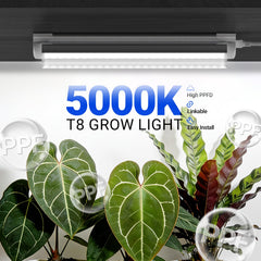 Close-up of Barrina T8 Grow Light with 192 LEDs