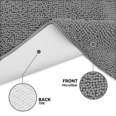 Close-up of Bcoimo Dog Door Mat showing the soft microfiber pile