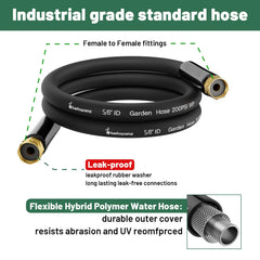 Close-up of beitopamz Short Garden Hose 1ft fittings