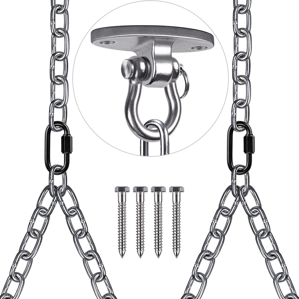 Close-up of BeneLabel stainless steel swing hanger