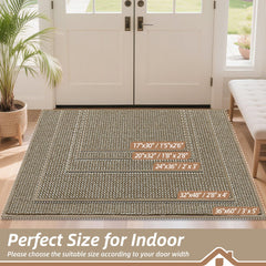 Close-up of BEQHAUSE Dirt Trapper Door Mat texture
