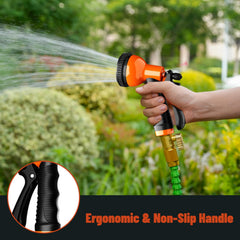 Close-up of Besiter Garden Hose Nozzle ergonomic grip