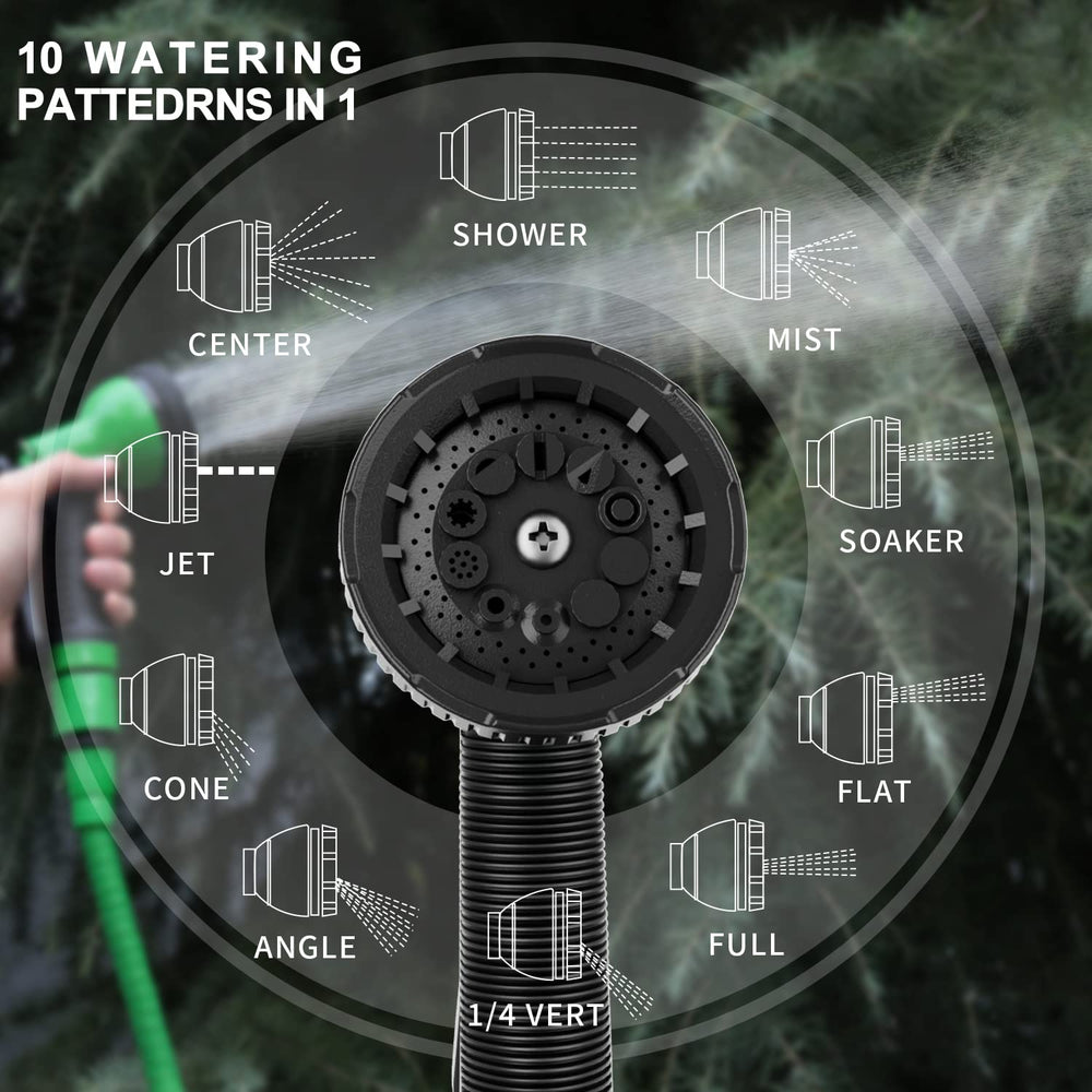 Close-up of Besiter Garden Hose Nozzle with ergonomic grip
