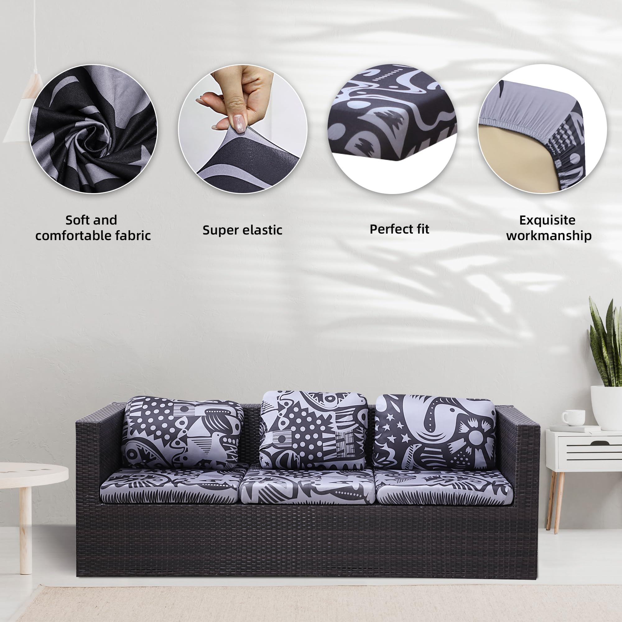 Close-up of BIETYONE cushion cover fabric texture
