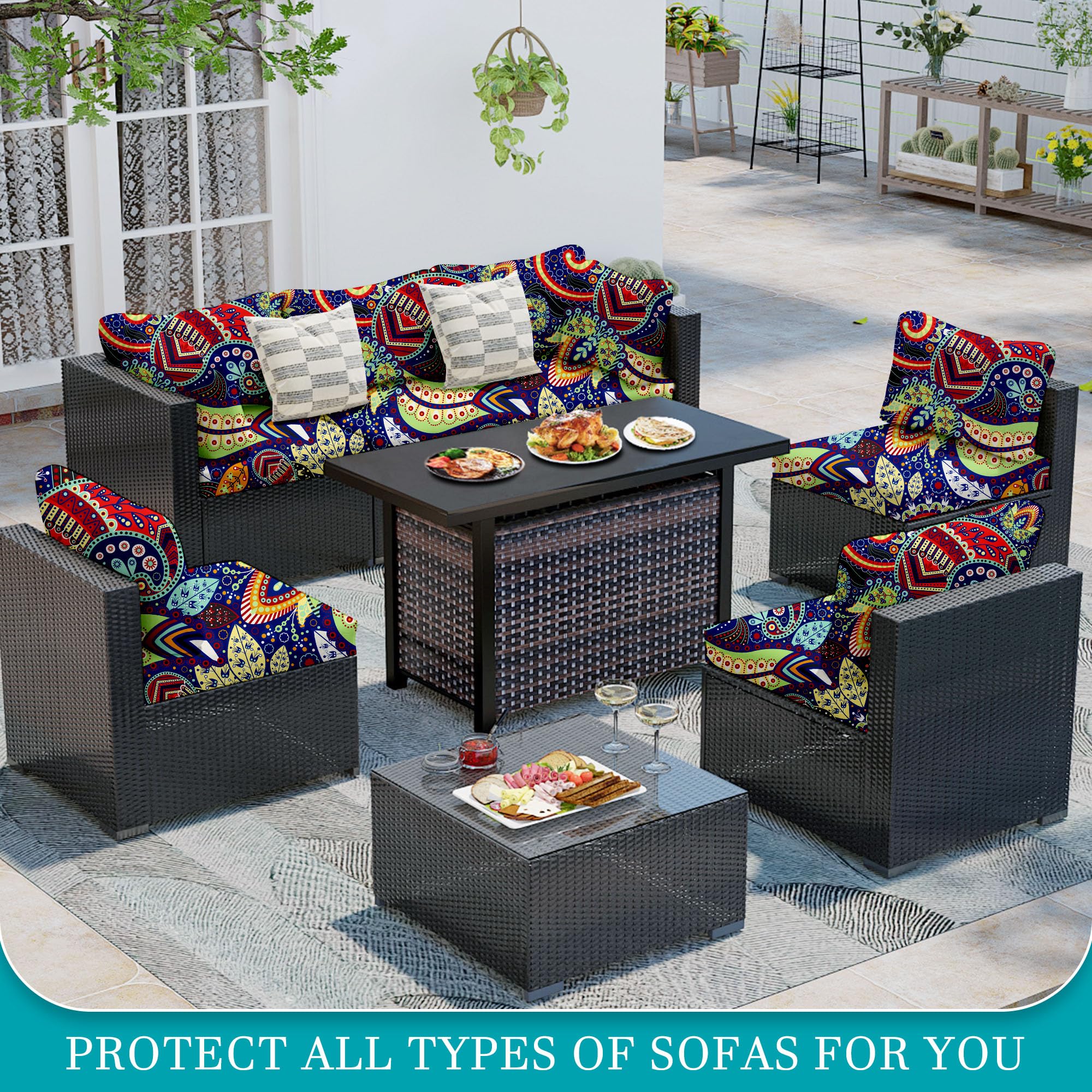 Close-up of BIETYONE cushion cover fabric texture