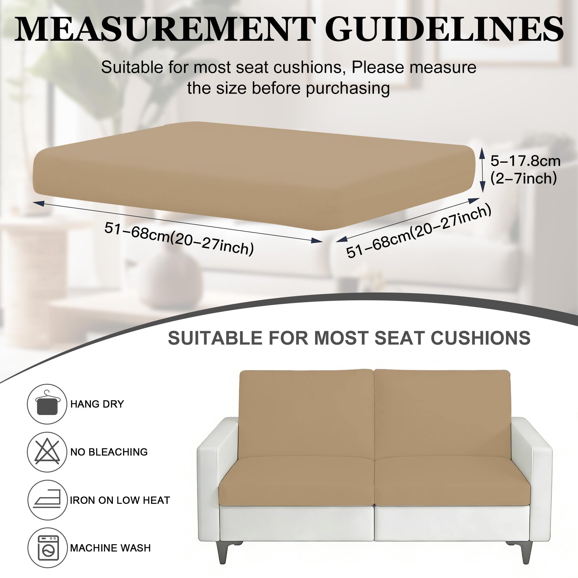Close-up of BIETYONE Outdoor Cushion Cover Fabric
