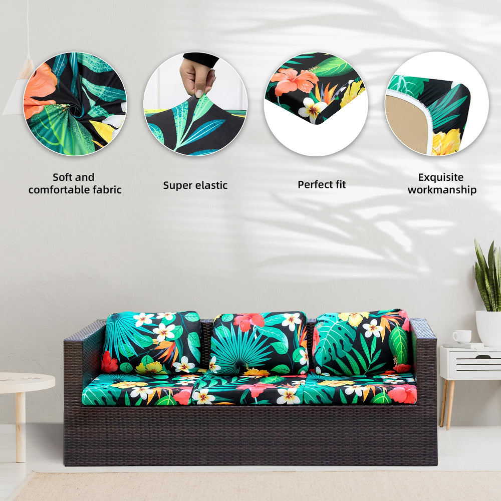 Close-up of BIETYONE Outdoor Cushion Covers fabric texture