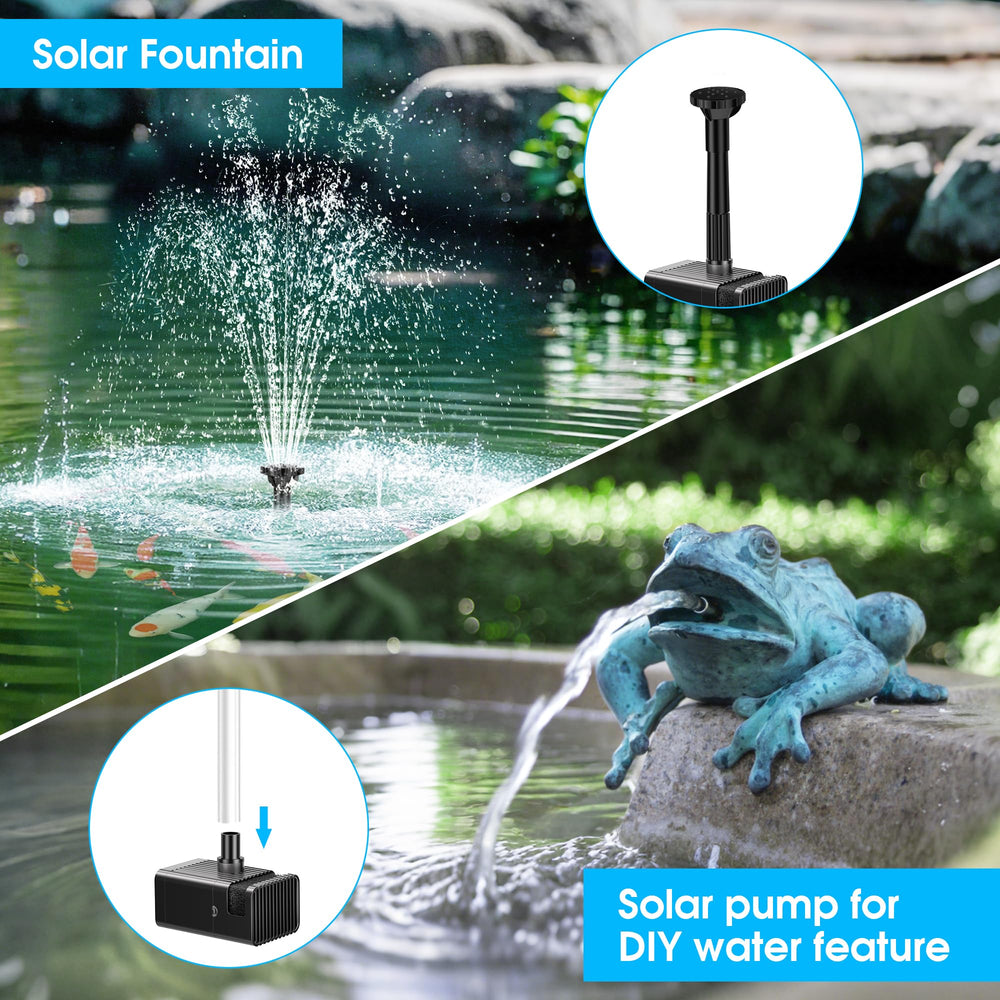 Close-up of Biling solar fountain pump motor