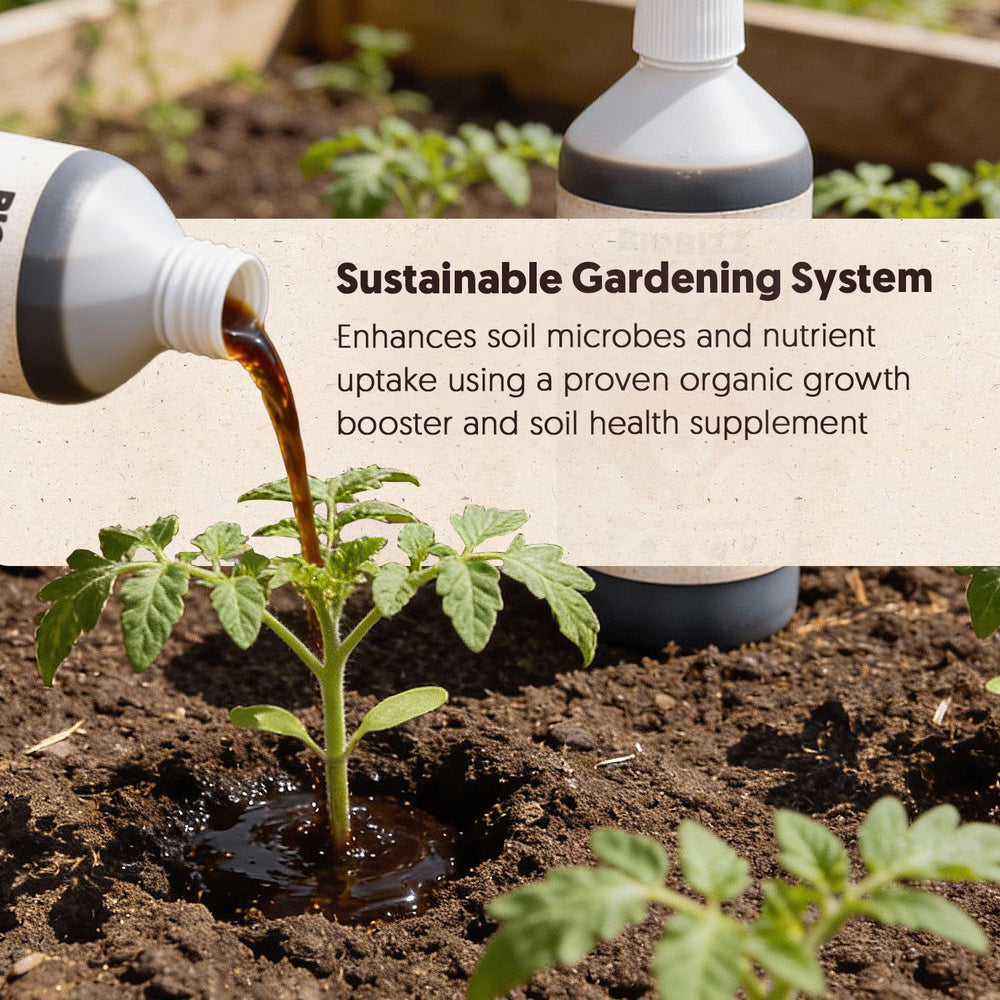 Close-up of Bio Bloom bottle, 250ml size, part of BioBizz Try Pack Indoor