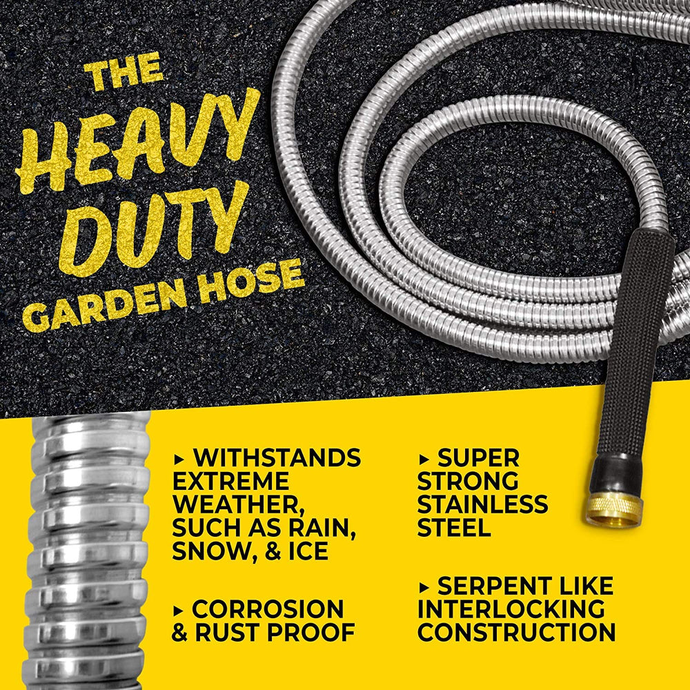 Close-up of BIONIC STEEL PRO brass fittings and nozzle