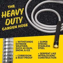 Close-up of BIONIC STEEL PRO brass fittings and nozzle