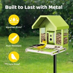 Close-up of Birdfy bird feeder's 1080P camera