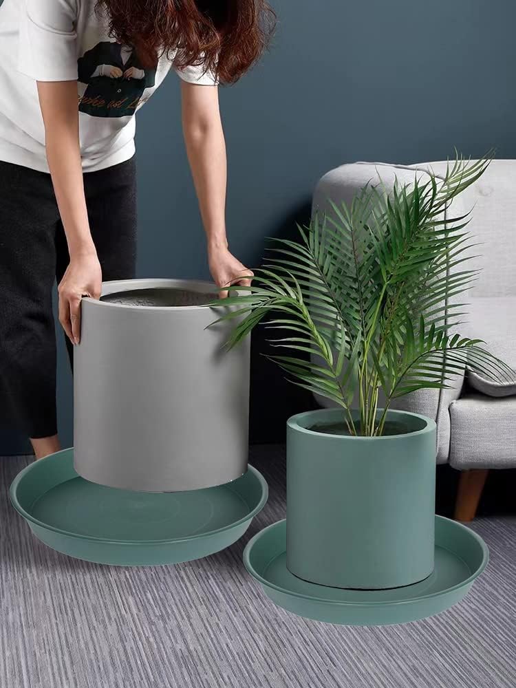 Close-up of Bleuhome 14 inch plant saucer material