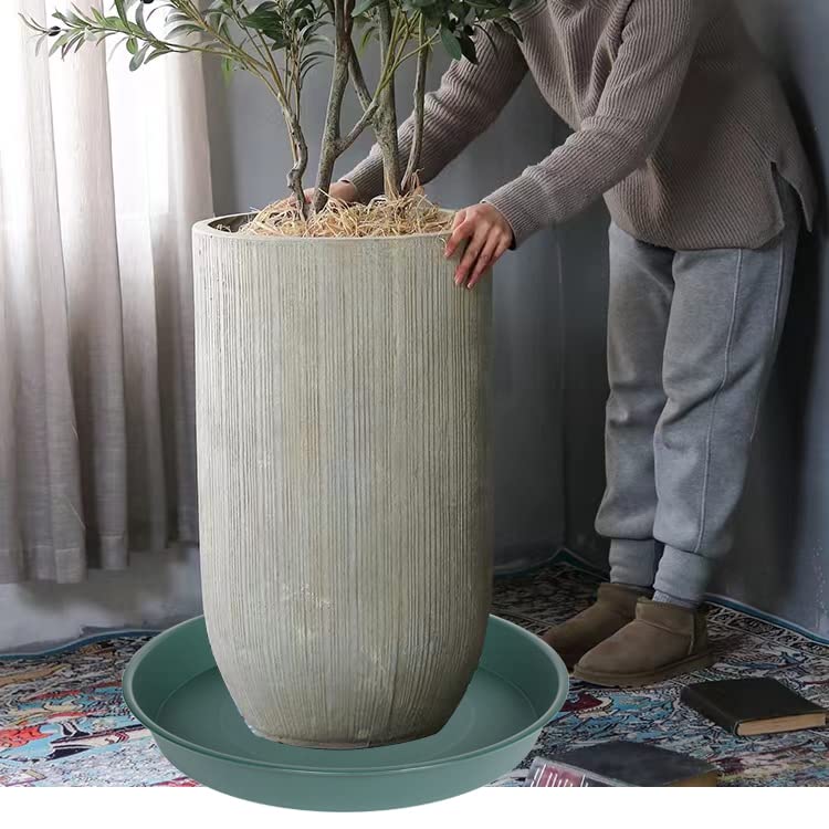 Close-up of Bleuhome 19 inch plant saucer material