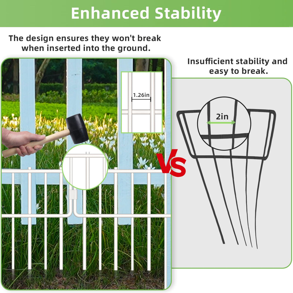 Close-up of Blingluck Animal Barrier Fence rustproof metal surface