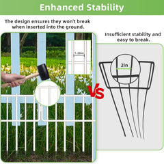 Close-up of Blingluck Animal Barrier Fence rustproof metal surface