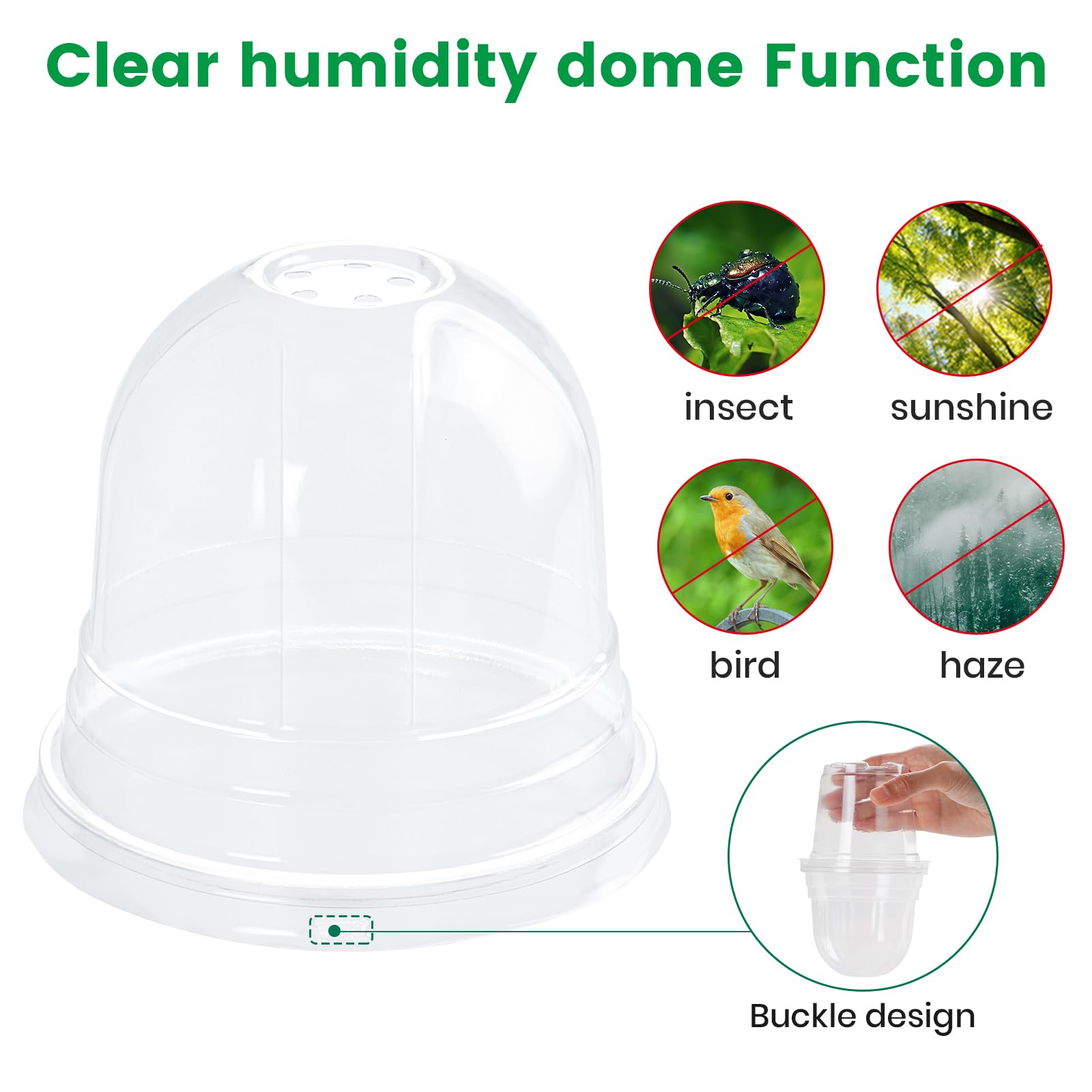 Close-up of Bluepro humidity dome ventilation control