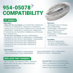 Close-up of BlueStars 954-05078 Deck Belt with rubber texture