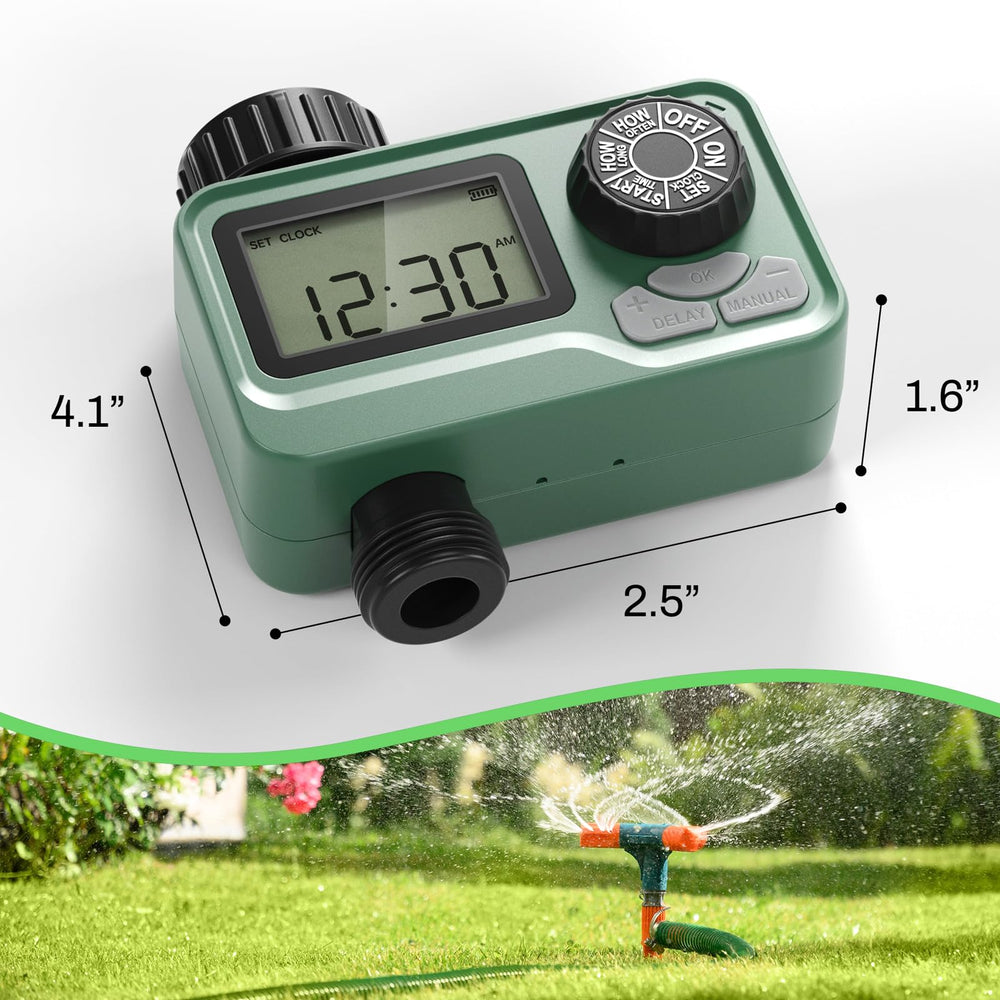 Close-up of BN-LINK Outdoor Water Timer's metal filter