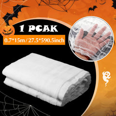 Close-up of Boao Halloween cheesecloth texture and material