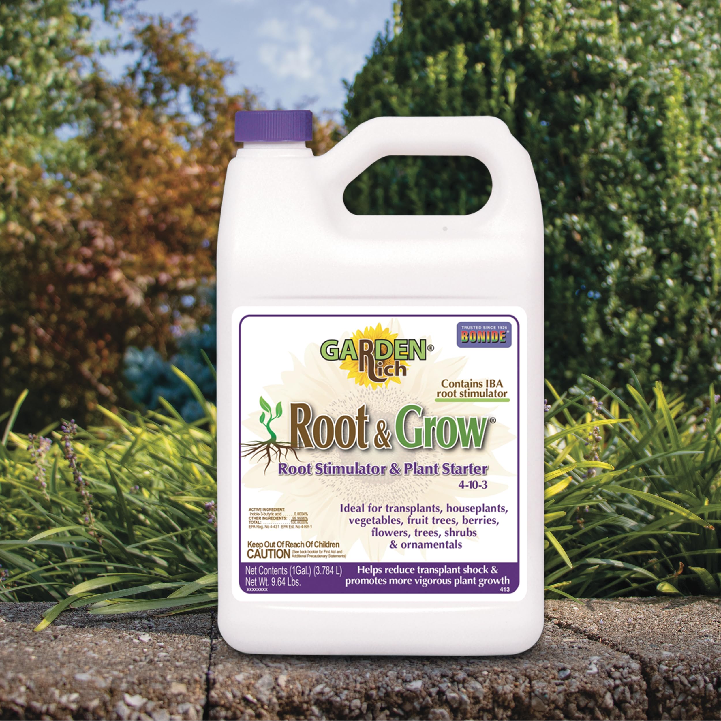 Close-up of Bonide Root & Grow label details