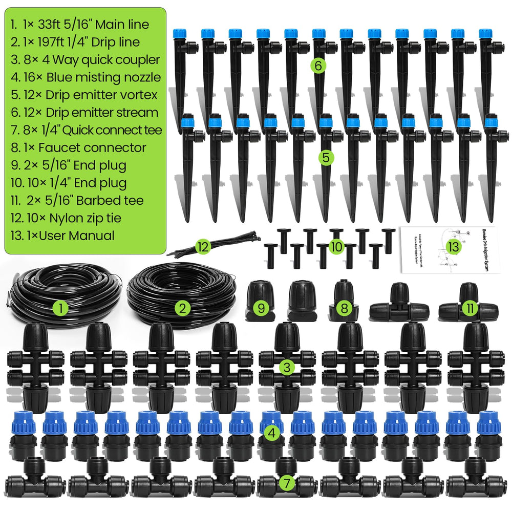 Close-up of Bonviee leak-free connection system for drip irrigation