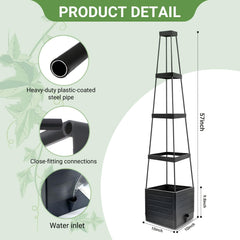 Close-up of BOTINDO Tomato Planter trellis