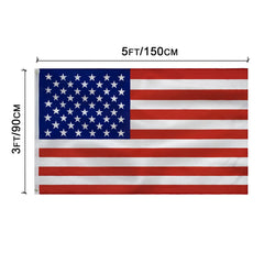 Close-up of brass grommet on TCTOHZNG USA Flag