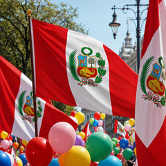 Close-up of brass grommets on AhfuLife Peru Flag