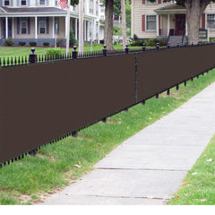 Close-up of brass grommets on Sunnyglade privacy screen