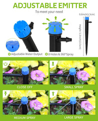 Close-up of brass splitter adapter for drip irrigation