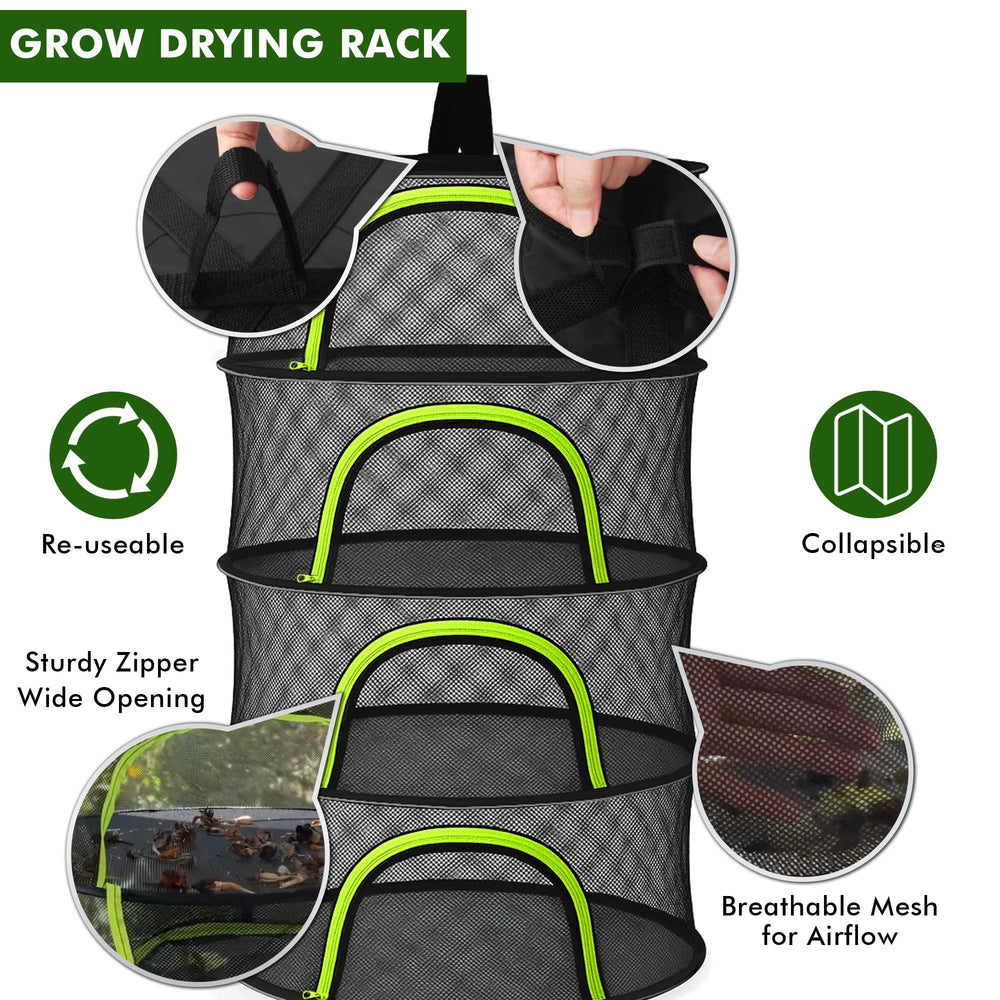 Close-up of BRIVADO Herb Drying Rack mesh material