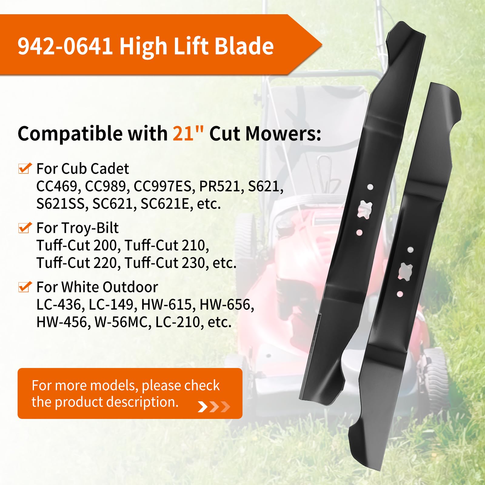 close-up of budrash mower blade edge