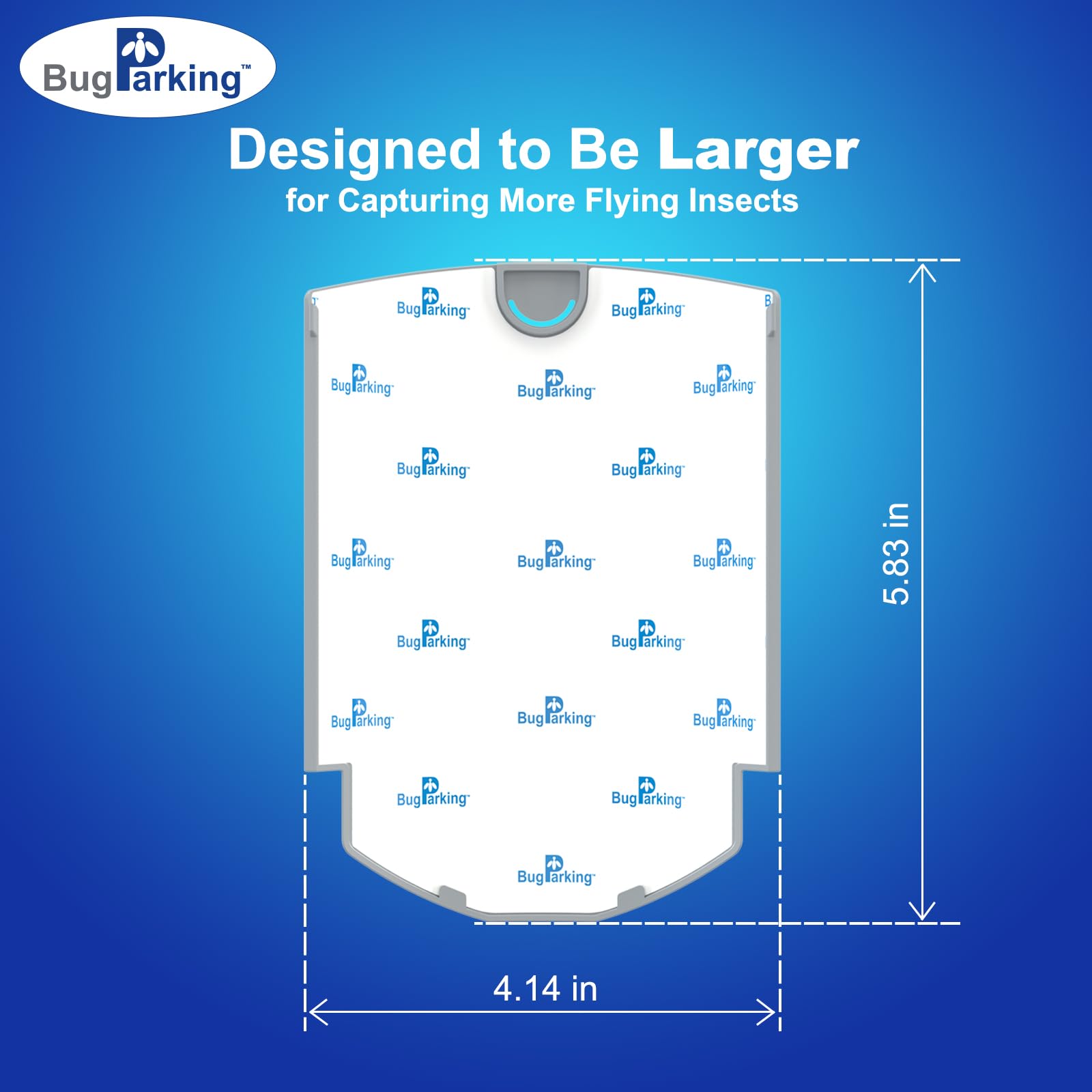 Close-up of Bug Parking trap adhesive backing