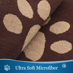 Close-up of Buganda Dog Door Mat microfiber texture