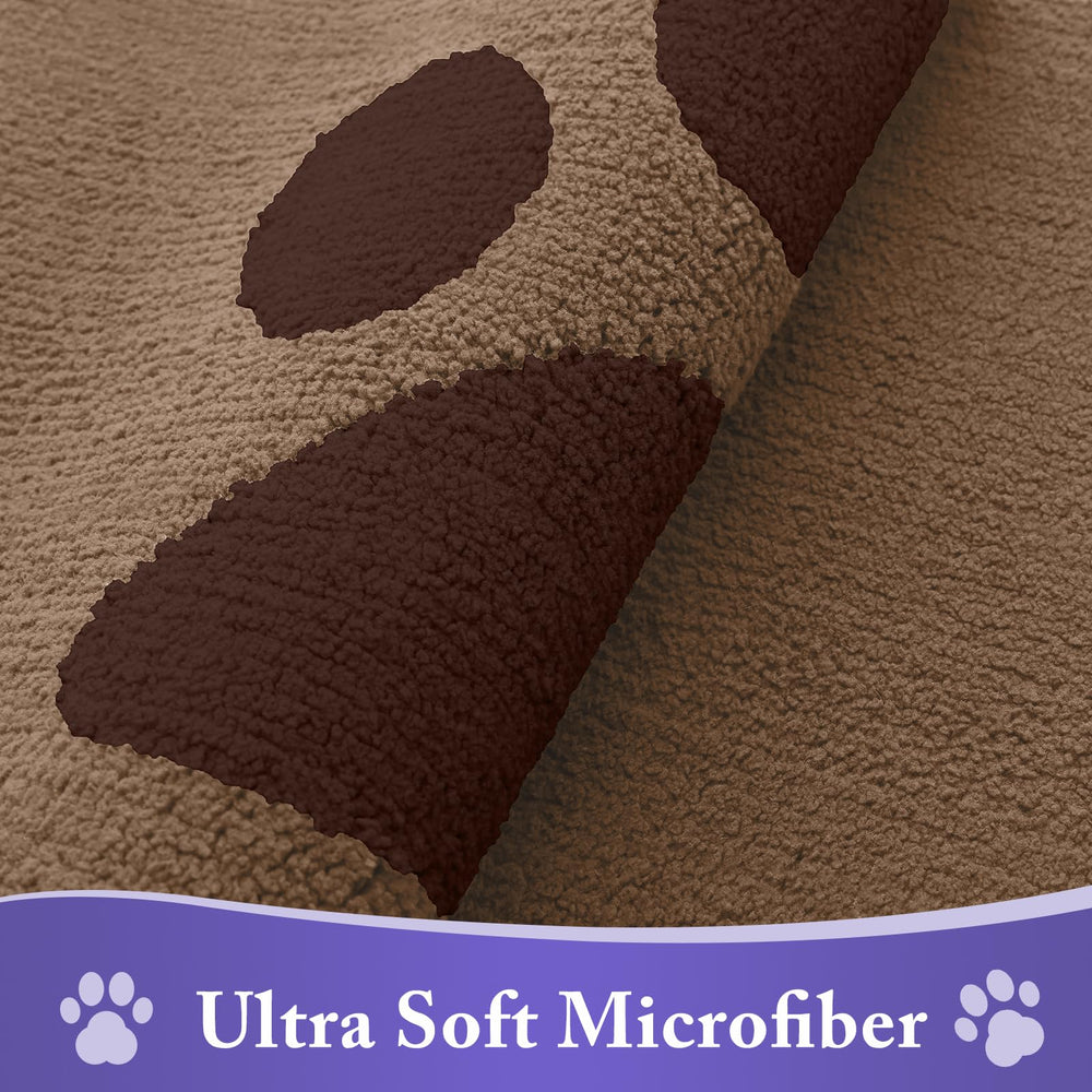 Close-up of Buganda Dog Door Mat's soft microfiber texture