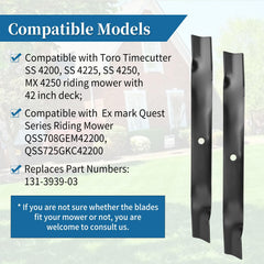 Close-up of Bularie mower blade specifications