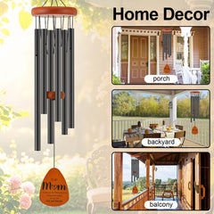 Close-up of butterfly design on Oprever Wind Chimes