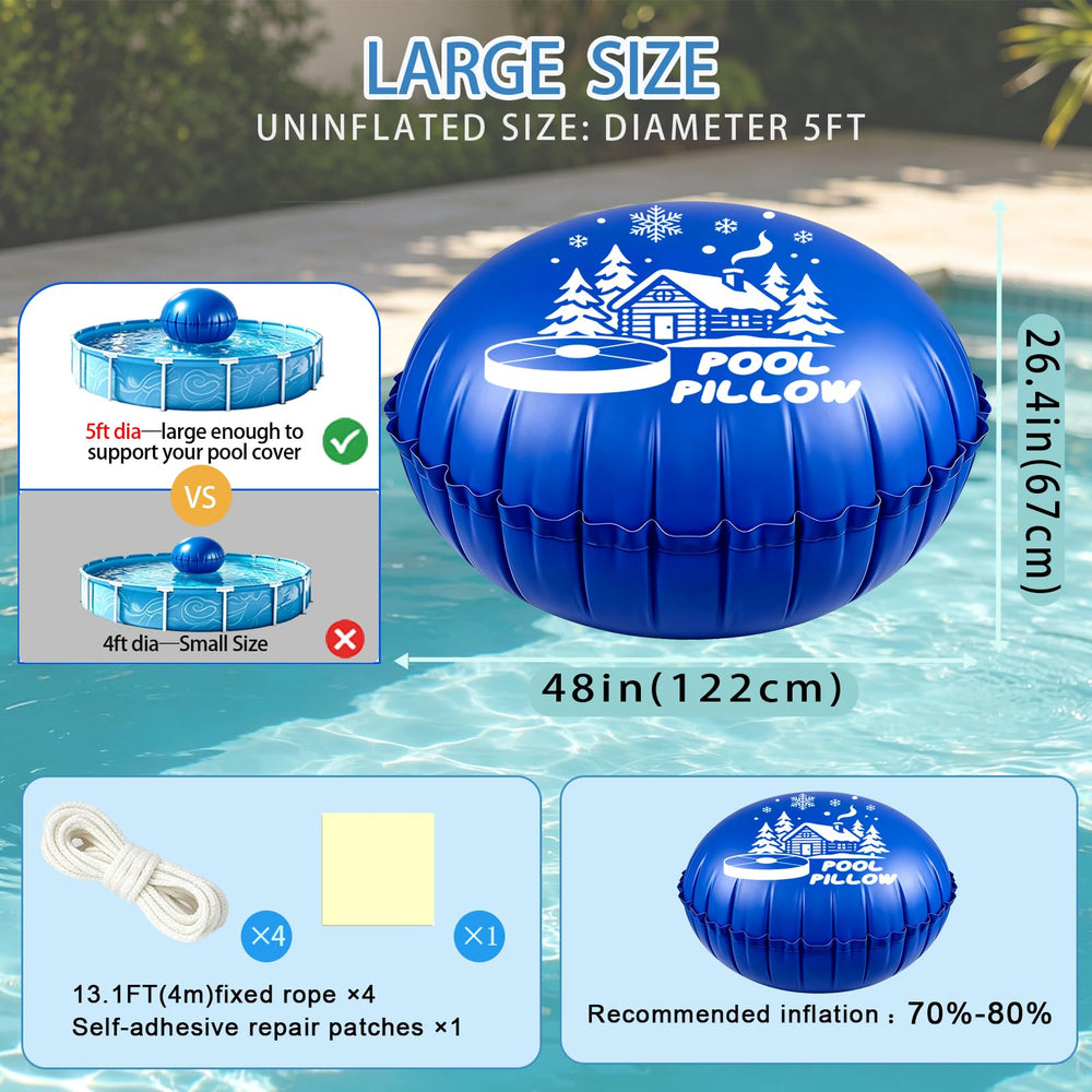 Close-up of C YIFAN & S Pool Pillow inflation valve