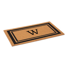 Close-up of Calloway Mills Monogram Doormat Letter W texture