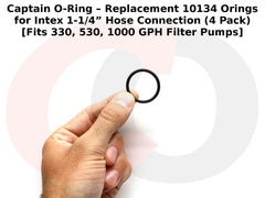 Close-up of Captain O-Ring 10134 Synthetic Rubber O-Rings