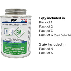 Close-up of Catch EM' brush-on sticky coating